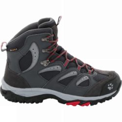 Jack Wolfskin Womens MTN Storm Texapore Mid Boot Black/Racing Red